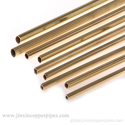 Thick Wall Hollow Brass Round Pipe C26800 Half hard h65 brass tube Manufactory